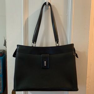 Tumi leather computer bag tote